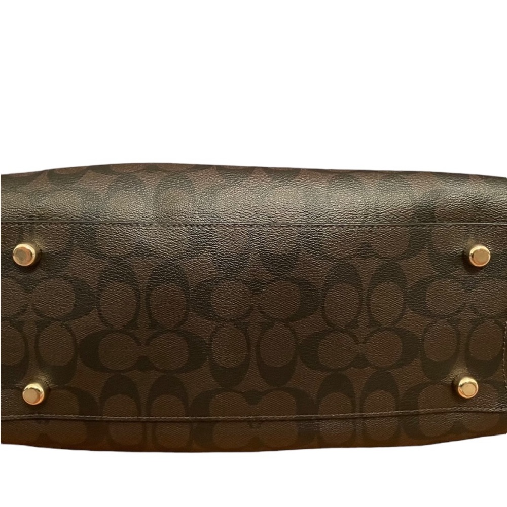 Coach Margot Carryall Signature Canvas Purse Crossbody Brown/Black F58310 NWOT - Picture 7 of 11